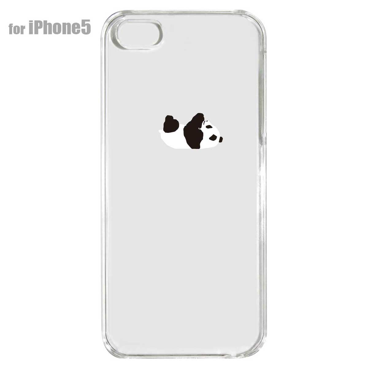 iPhone5s iPhone5 ケース スマホケース カバー クリア クリアケース ハードケース Clear Arts【パンダA】　ip5-08-ca0019