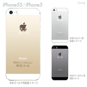 iPhone5s iPhone5 ケース スマホケース カバー クリア クリアケース ハードケース Clear Arts フラワー馬車 01-ip5s-ca0142