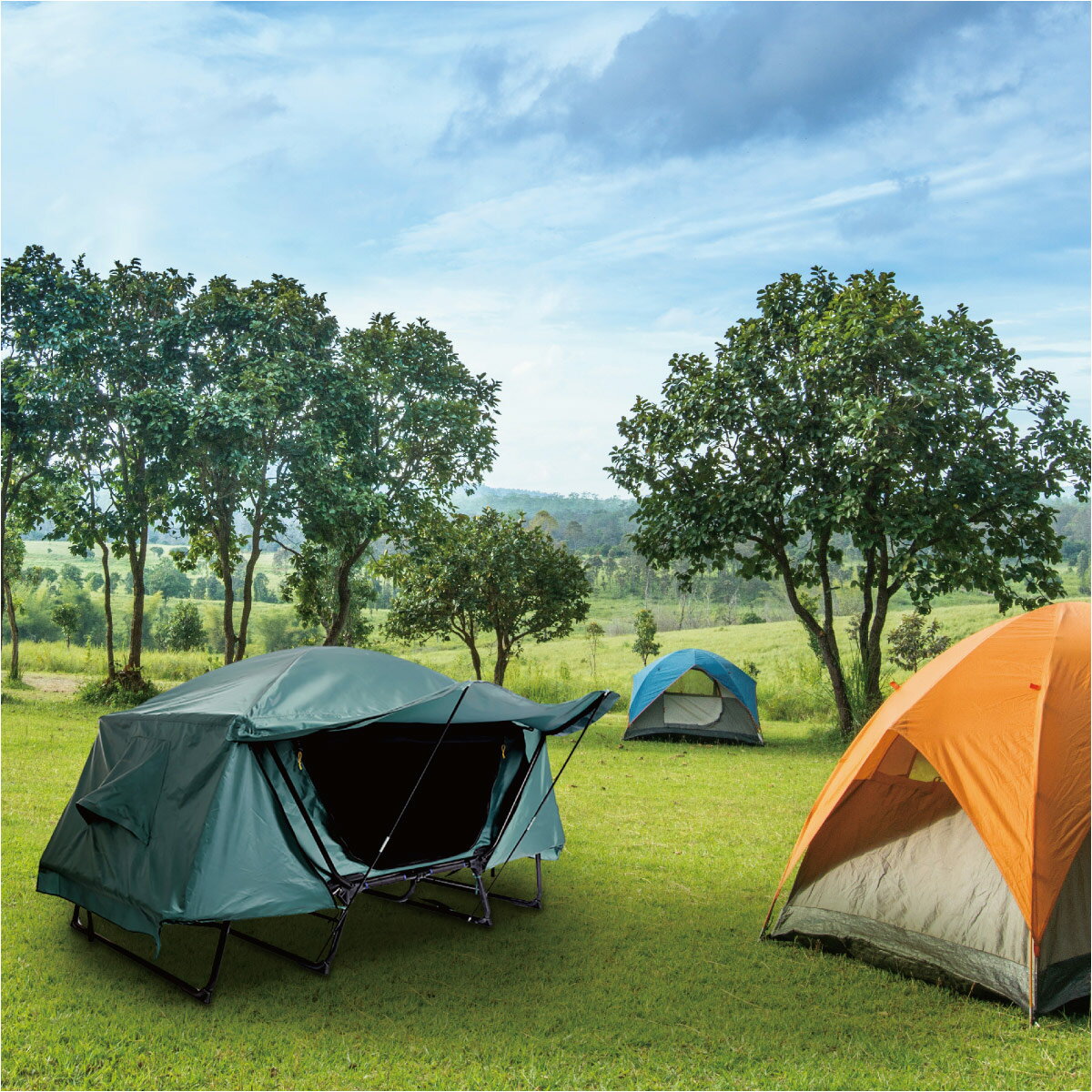 【お買い物マラソン開催♪ポイント5倍&最大290円off分クーポン配布】 テント テントコット 1人用 折り畳み式 テントベッド ベッドシェルター コンパクトテントコット TENT COT 高床式 大型 tent-cot-s通販格安セール情報 楽天 通販