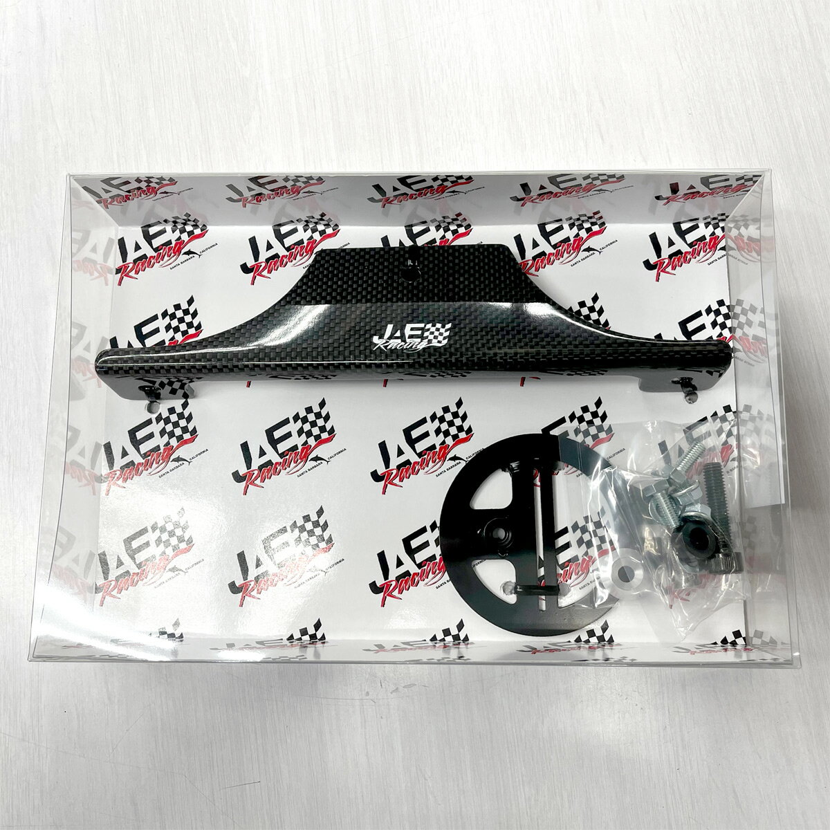 JAE Racing / JAEレーシング ロータスカーボンナンバーブラケットセット 単品　牽引フック無し