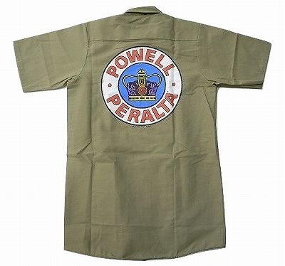 POWELL パウエル　P.P CROWN クラウン ワークシャツ　ベージュ