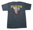 POWELL PERALTA パウエル BONES SHRED アバラ ボーンズ Tシャツ NAVY HEATHER ネイビーヘザー