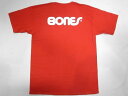 BONES ボーンズ SWISS TEXT BONES ロゴ Tシャツ 赤 レッド