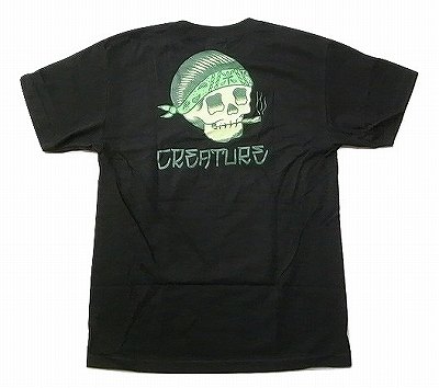 CREATURE クリーチャー x ERIC DRESSEN PACHUCO ドレッセン デザイン Tシャツ 黒 ブラック