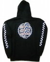 SANTACRUZ T^N[Y CHECK OGSC ZIP HOOD `FbJ[SCS Wbp[t[hXEFbg p[J[  ubN