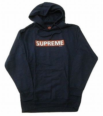 POWELL パウエル PULLOVER HOOD crown クラウン プルオーバーフードスウェット パーカー 紺x赤 ネイビー