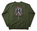 POWELL PERALTA pEG MIKE VALLELY CREW SWEAT o[ Gt@g N[lbN XEFbg g[i[ ARMY A[~[O[