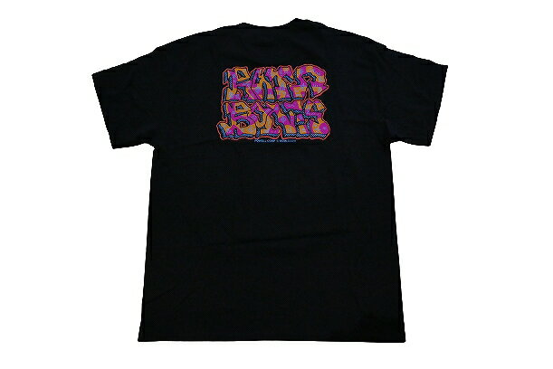 POWELL PERALTA パウエル 22AW RAT BONES GRAFFITI ラットボーン グラフィティー Tシャツ BLACK 黒 ブラック