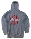 ALVA トニーアルバ TONY ALVA SCRATCH LOGO スクラッチロゴ ZIP HOOD ジッパーフードスウェット パーカー 灰 ヘザーグレー(4)