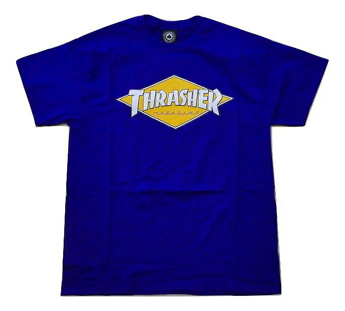 THRASHER スラッシャー DIAMOND LOGO　ダイヤロゴ Tシャツ 　パープル 紫 ムラサキ