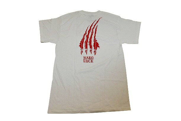 Rakuten - HARDLUCK ハードラック CLAW クロー 爪 Tシャツ WHITE 白x赤 ホワイト/レッド