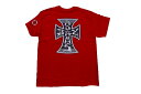 JAY ADAMS ジェイ アダムス BANDANA CROSS バンダナクロス Tシャツ 赤 RED レッド