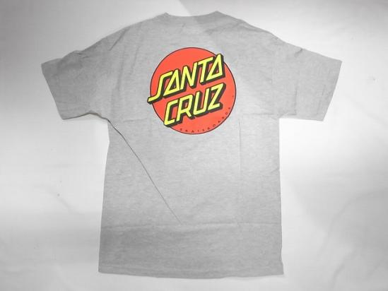 Rakuten - SANTACRUZ　サンタクルーズ　クラシックドットロゴ　Tシャツ　灰 ヘザーグレー