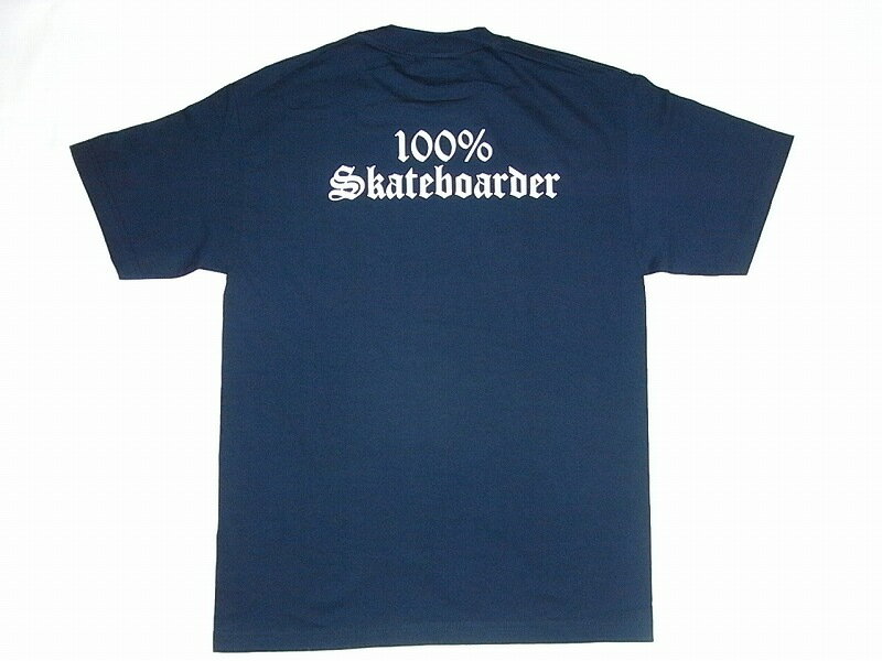 100 SKATEBOARDER ロゴ Tシャツ 紺ネイビー JAY ADAMS ジェイアダムス