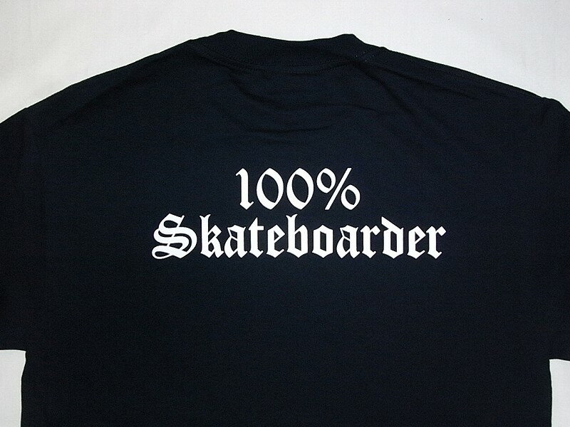 100%SKATEBOARDER ロゴ Tシャツ 紺ネイビー JAY ADAMS ジェイアダムス