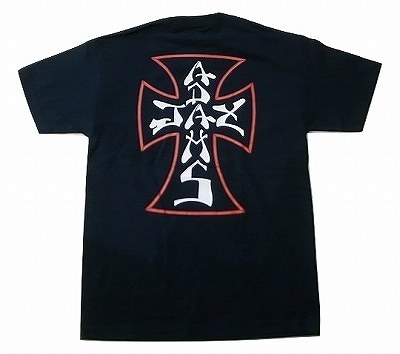JAY ADAMS ジェイ・アダムス CROSS オリジナルクロス Tシャツ　紺x赤x白 ネイビーxレッド