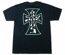 JAY ADAMS ジェイ アダムス CROSS オリジナルクロス Tシャツ 紺x緑x白 ネイビーxグリーン