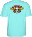 POWELL PERALTA パウエル WINGED RIPPER ウイングリッパー Tシャツ CELADON エメラルドグリーン