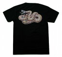 SANTA CRUZ サンタクルーズ JEFF KENDALL ジェフ ケンダル SNAKE スネーク Tシャツ 黒 ブラックxオレンジ