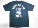 BRONZE AGE ブロンズエイジ DO OR DIE オールドイングリッシュロゴ Tシャツ 紺 ネイビー