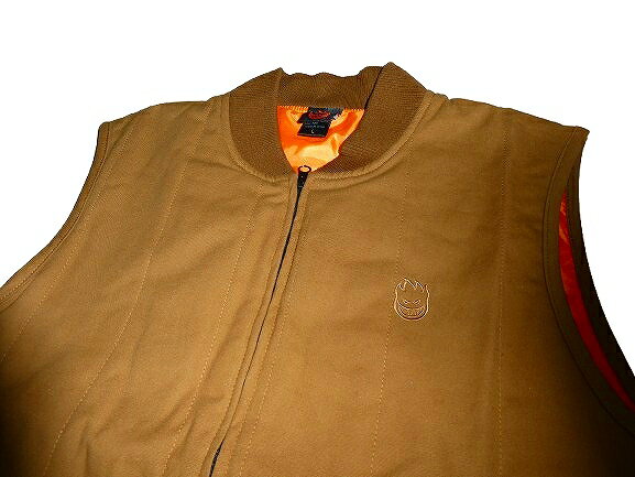 SPITFIRE スピットファイア BIGHEAD CANVAS VEST TAN　ビッグヘッド ワークベスト タン