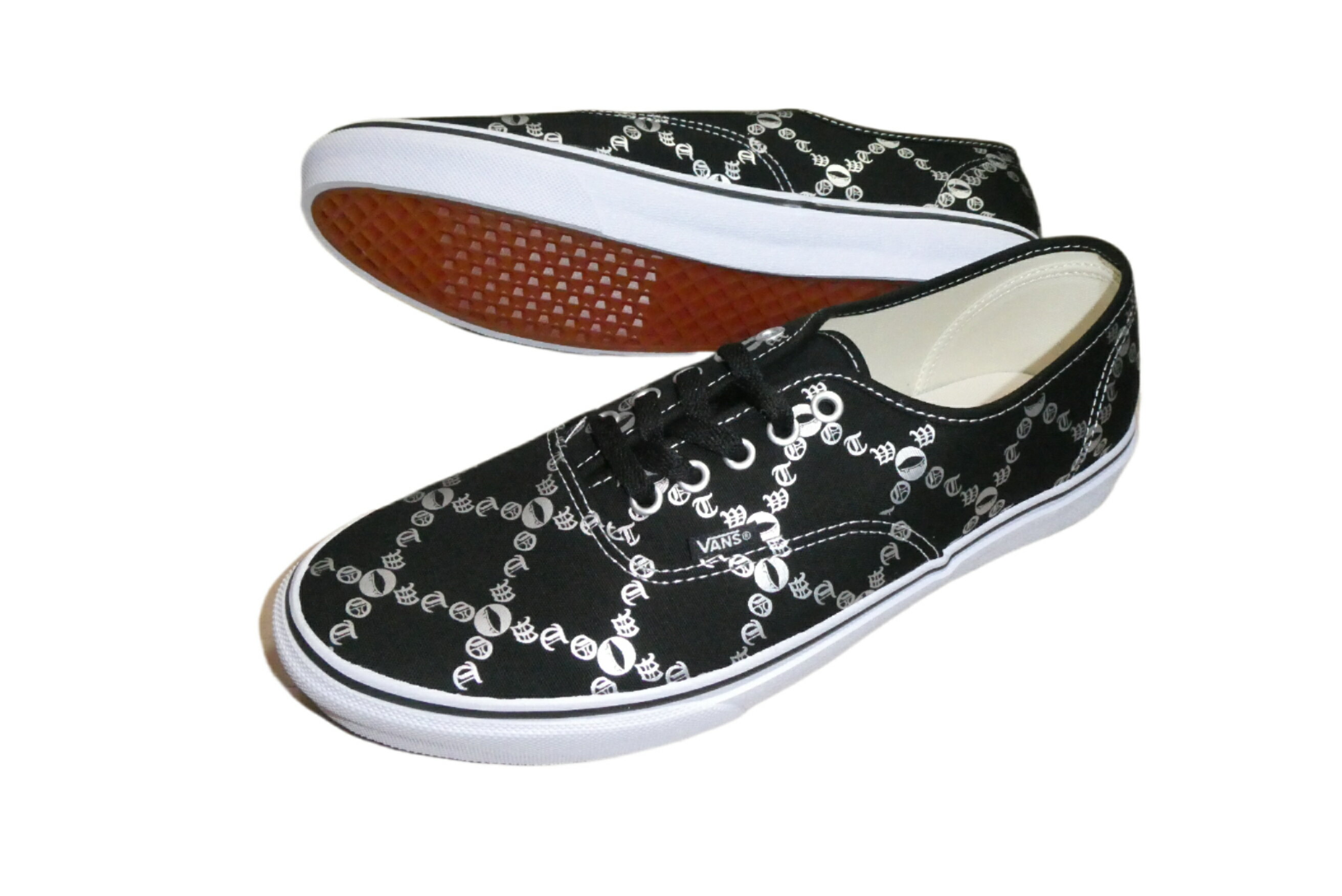 Rakuten - VANS バンズ V44CF X.CHN　AUTHENTIC　OTW CHAIN オフザウォール クロスチェーン オーセンティック BLACK/SILVER ブラック/シルバー