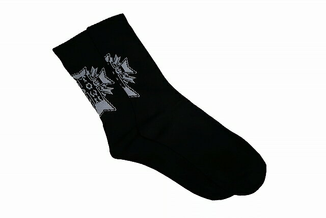 DOGTOWN　ドッグタウン　CROSS LETTER LOGO CREW SOCKS クロス ロゴ ソックス 1P BLACK 黒 ブラック