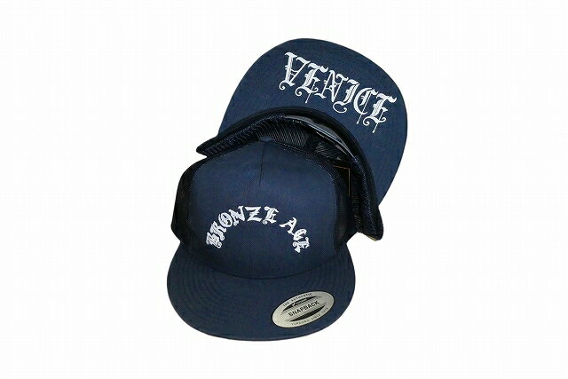 海外俱乐部（葡萄牙） - BRONZE AGE ブロンズエイジ ARC OLD.E LOGO アーチロゴ メッシュキャップ NAVY 紺 ネイビー
