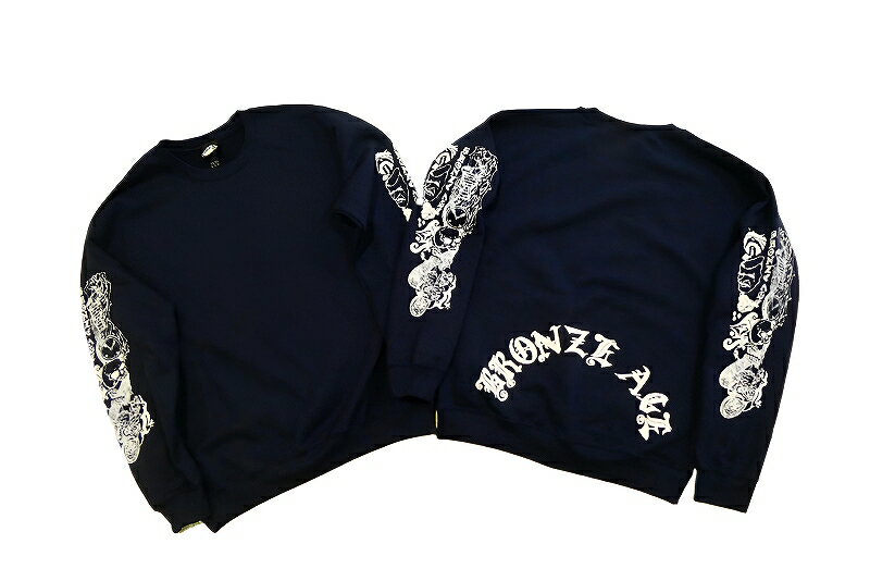 Rakuten - BRONZE AGE ブロンズエイジ LIMITED CREWNECK SWEAT リミテッド クルーネックスウェット NAVY 紺 ネイビー