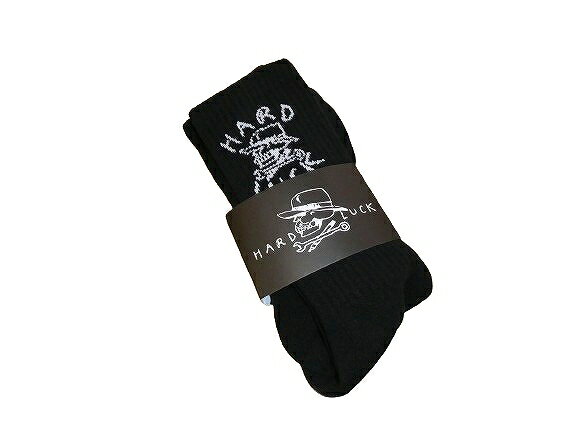 HARDLUCK ハードラック O.G LOGO オリジナルロゴ 1P SOCKS ソックス BLACK 黒 ブラック