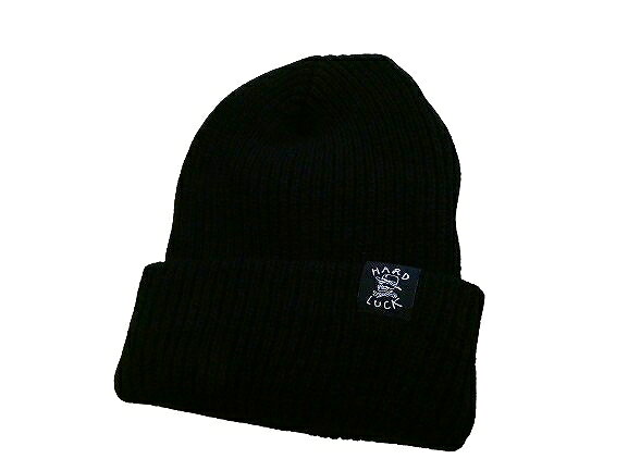 Rakuten - HARDLUCK ハードラック O.G LOGO CUFF KNIT BEANIE オリジナルロゴ カフニット ビーニー ニットキャップ BLACK 黒 ブラック