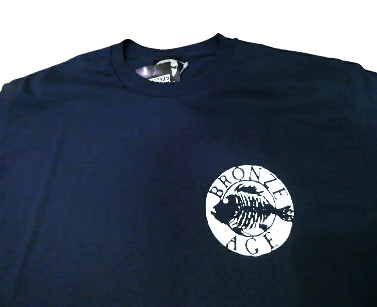 BRONZE AGE ブロンズエイジ BETA ROUND ラウンド フィッシュ ベタプリント Tシャツ NAVY 紺 ネイビー