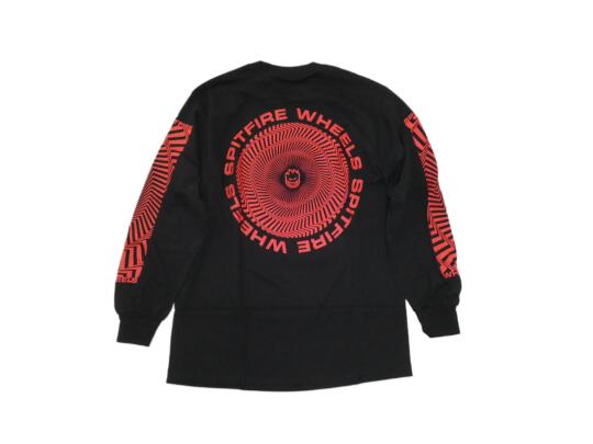 Rakuten - SPITFIRE スピットファイア CLASSIC VORTEX ロングスリーブ ロンT BLACK/RED ブラック/レッド