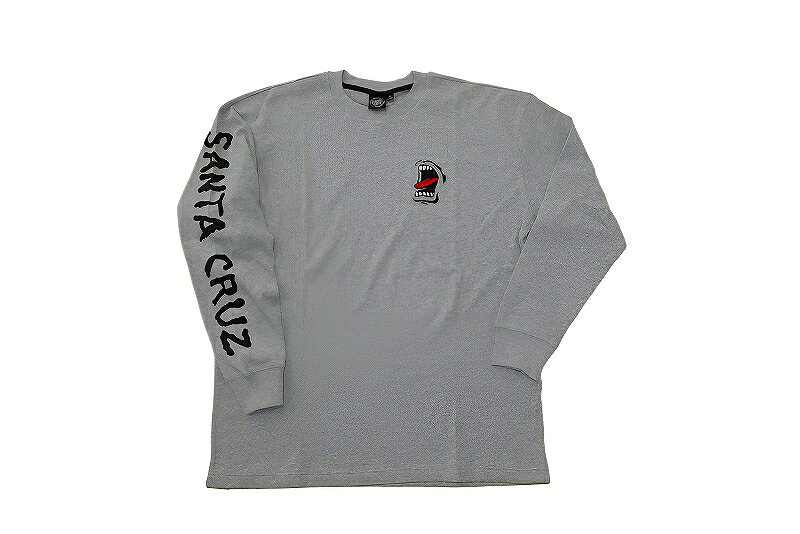 SANTACRUZ サンタクルーズ 25FW SCREAMING L/S THERMAL スクリーミング ビッグハンド サーマル ロングスリーブ HEATHER GREY ヘザーグレー