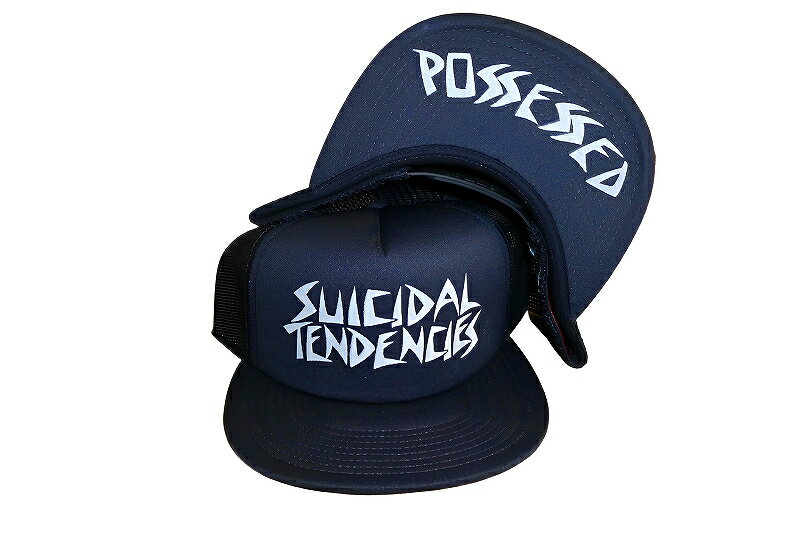 SUICIDAL TENDENCIES スーサイダルテンデンシーズ POSSESSED FLIP 　MESH CAP メッシュキャップ　NAVY 紺　ネイビー
