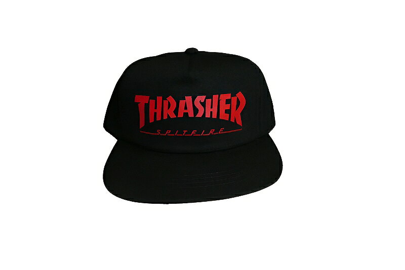 Rakuten - SPITFIRE x THRASHER MAG LOGO SNAPBACK CAP スラッシャー スピットファイア コラボ スナップバック キャップ BLACK/RED 黒x赤 ブラック/レッド