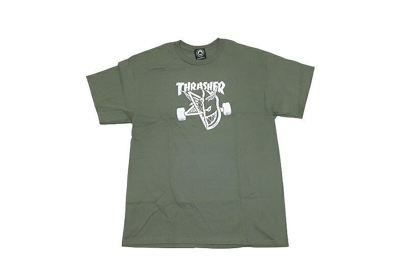 Rakuten - SPITFIRE x THRASHER THRASH & BURN スラッシャー スピットファイア コラボ Tシャツ MILITARY GREEN ミリタリーグリーン