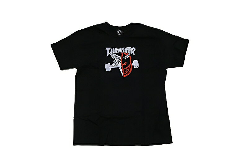 SPITFIRE x THRASHER THRASH & BURN スラッシャー スピットファイア コラボ Tシャツ BLACK 黒 ブラック