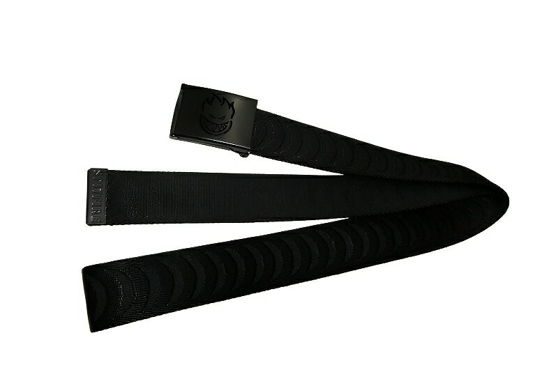 SPITFIRE スピットファイア BIG HEAD SWIRL JACQUARD WEB BELT ガチャベルト BLACK 黒 ブラック