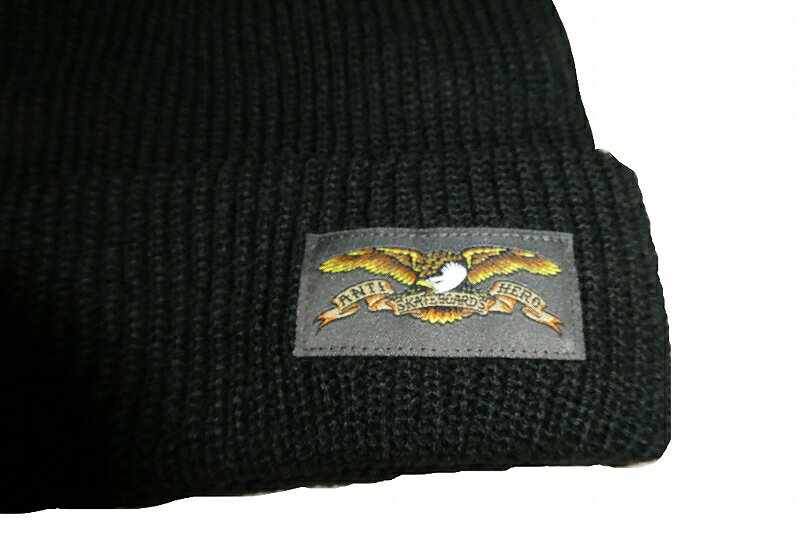 ANTIHERO アンタイヒーロー FULL EAGLE LAVEL CUFF BEANIE イーグル ラベル カフ ...