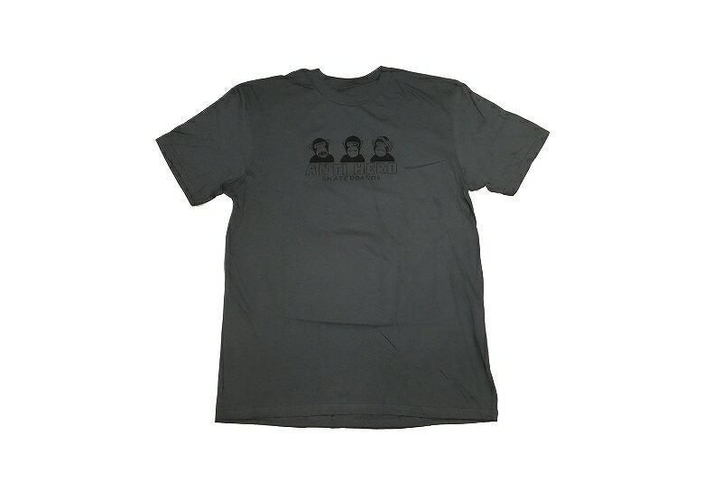 Rakuten - ANTIHERO アンタイヒーロー NO EVIL TEE　ノーイービル Tシャツ　ASPHALT/BLACK アスファルト/ブラック