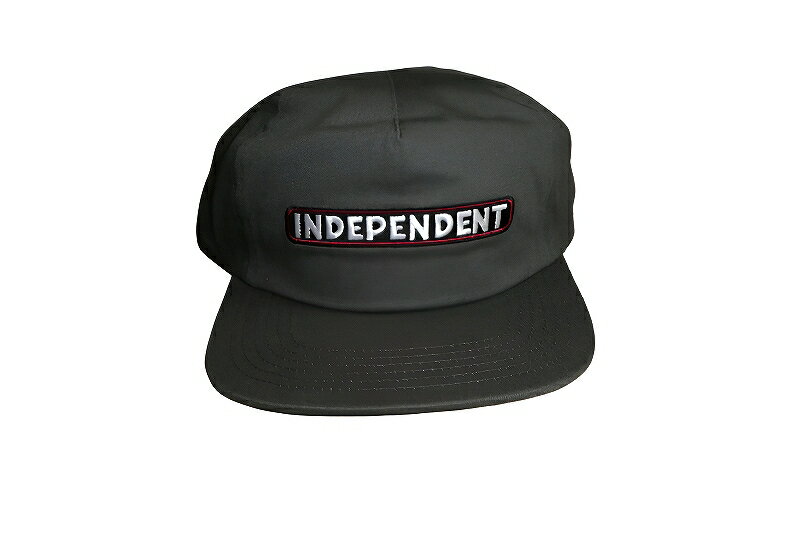 Rakuten - INDEPENDENT インディペンデント BAR LOGO SNAPBACK CAP バーロゴ スナップバックキャップ CHARCOAL チャコール