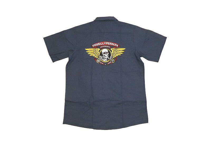 Rakuten - POWELL PERALTA パウエル WINGED RIPPER WORK SHIRT ウイングリッパー ワークシャツ NAVY 紺 ネイビー
