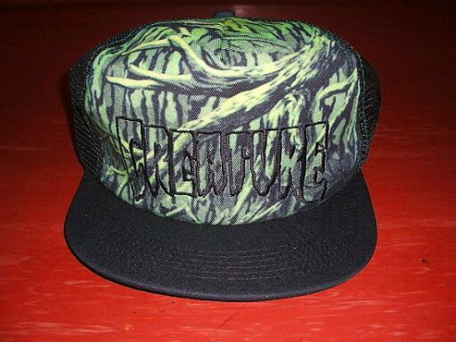 CREATURE クリーチャー HUNTED ハンテッド メッシュキャップ 黒x緑 CREATURE クリーチャー HUNTED ハンテッド メッシュキャップ 黒x緑