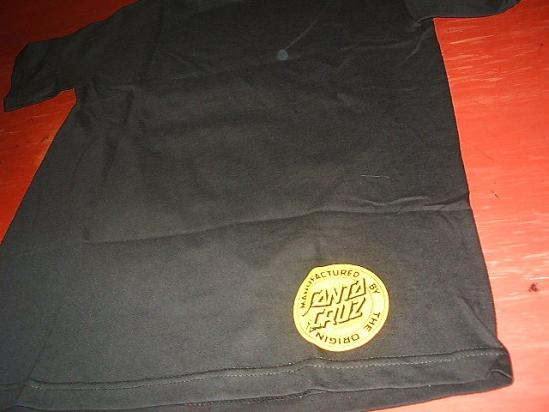 SANTACRUZ サンタクルーズ　SPEED FACE スピードフェイス　Tシャツ　黒x黄