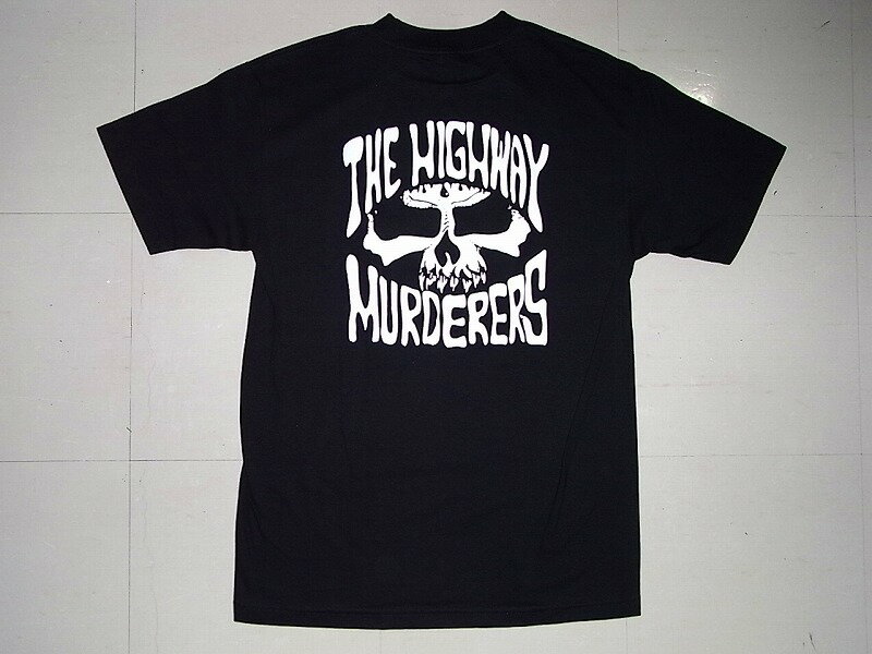 THE HIGHWAY MURDERERS ハイウェイマーダース ロゴ Tシャツ 黒 ブラック