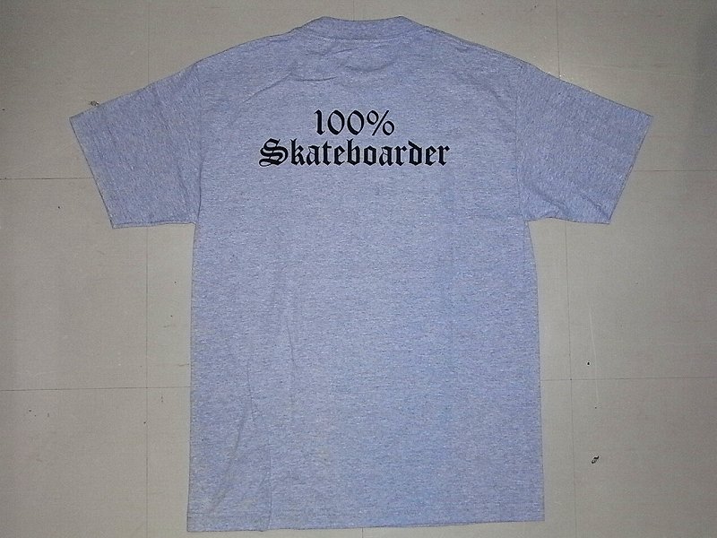 Rakuten - 100%SKATEBOARDER ロゴ Tシャツ ヘザーグレー ヘザーグレー 灰x黒　 JAY ADMAS