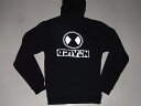 DRIVEN ドリブン ドットロゴ ZIP HOOD ジップフード スウェット パーカー ブラック 黒x白