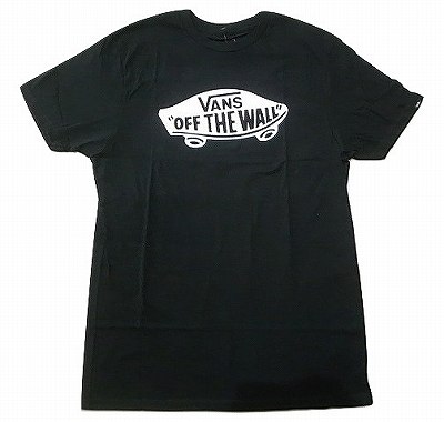 VANS バンズ OFF THE WALL オフザウォール カスタムフィット Tシャツ ブラック 黒x白