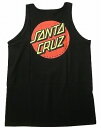 SANTACRUZ サンタクルーズ CLASSIC DOT クラシック ドットロゴ タンクトップ 黒 ブラック(4)